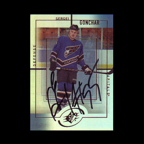 Sergei Gonchar Washington Capitals Autographed Card