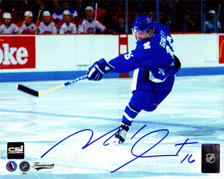Michel Goulet Quebec Nordiques Autographed Slapshot 8x10 Photo