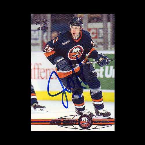 Josh Green New York Islanders Autographed Card
