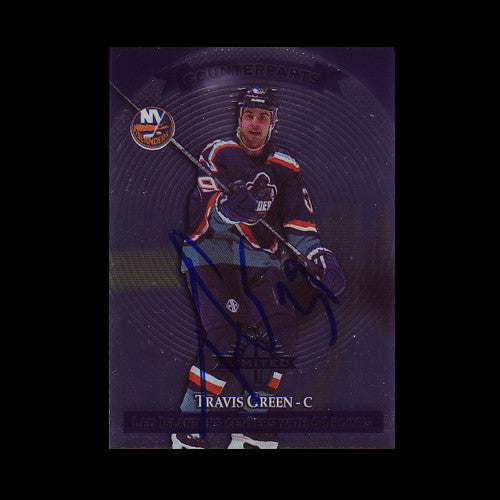 Travis Green New York Islanders Autographed Card