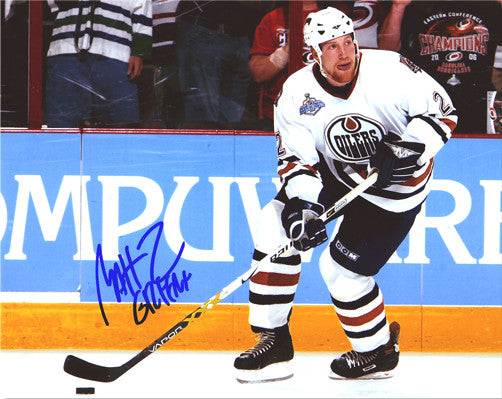 Matt Greene Edmonton Oilers Autographed Action 8x10 Photo