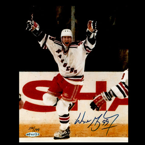 Wayne Gretzky New York Rangers Autographed 8x10 Photo