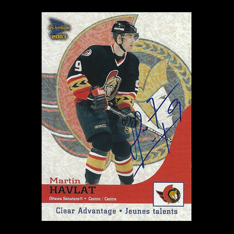 Martin Havlat Ottawa Senators Autographed Card