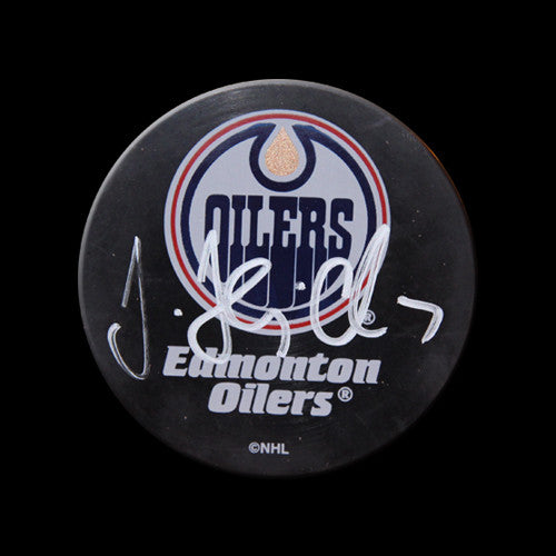 Jan Hedja Edmonton Oilers Autographed Puck