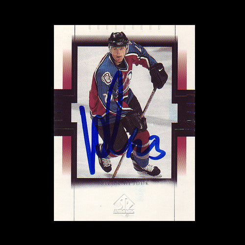 Milan Hedjuk Colorado Avalanche Autographed Card