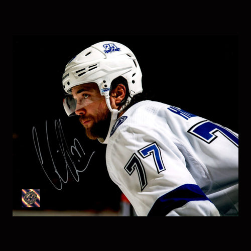 Victor Hedman Tampa Bay Lightning Autographed Face-Off 8x10 Photo