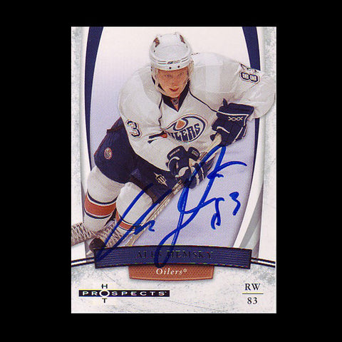 Ales Hemsky Edmonton Oilers Autographed Card