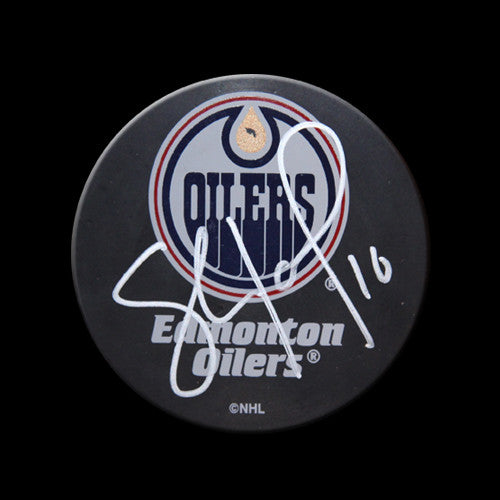 Shawn Horcoff Edmonton Oilers Autographed Puck