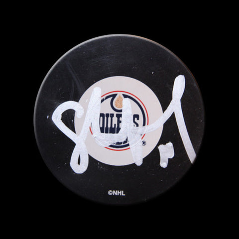 Shawn Horcoff Edmonton Oilers Autographed Puck