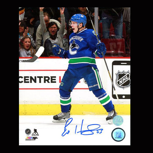 Bo Horvat Vancouver Canucks Autographed 1st NHL Goal 8x10 Photo