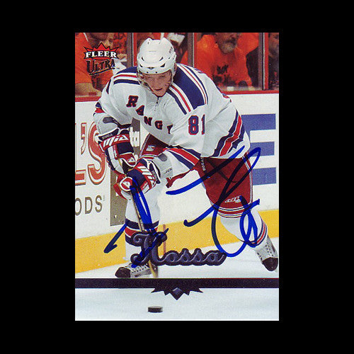 Marcel Hossa New York Rangers Autographed Card