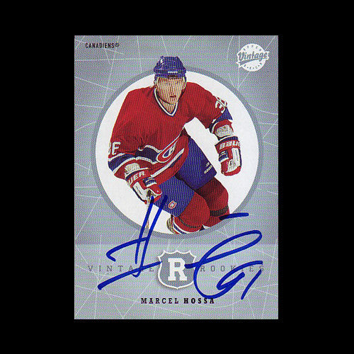 Marcel Hossa Montreal Canadiens Autographed Card