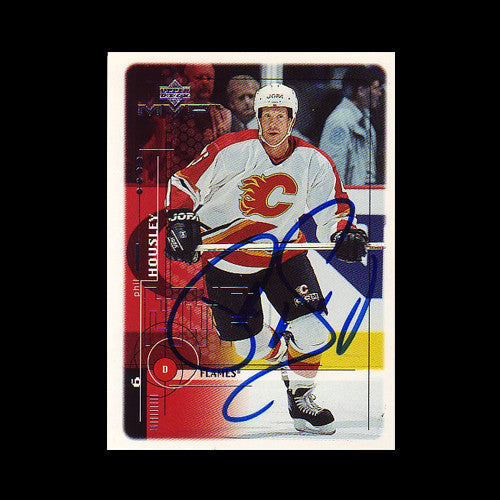 Phil Housley Calgary Flames Autographed Card