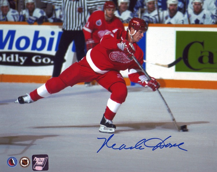 Mark Howe Detroit Red Wings Autographed Pass 8x10 Photo