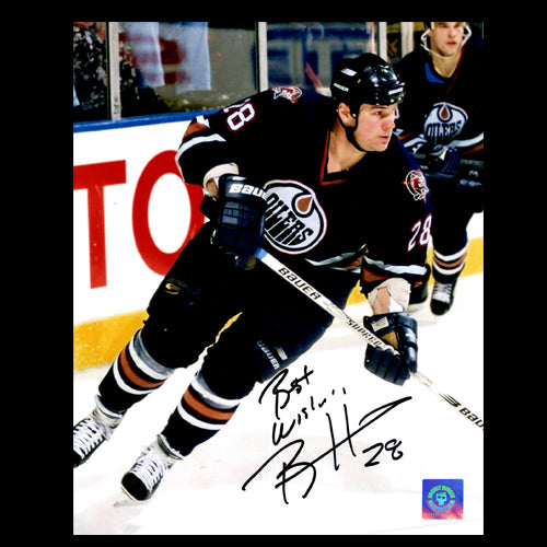 Bill Huard Edmonton Oilers Autographed 8x10 Photo