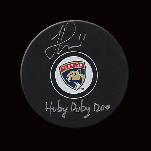 Jonathan Huberdeau Florida Panthers inscribed "Huby Duby Doo" Autographed Puck