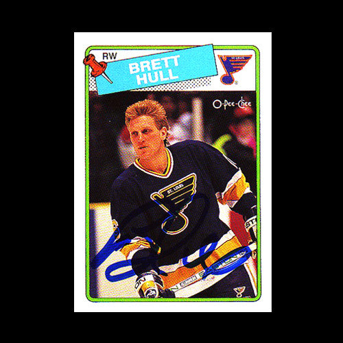 Brett Hull St. Louis Blues Autographed Card
