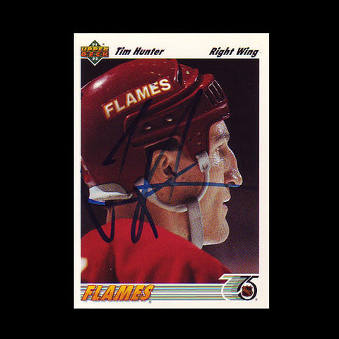 Tim Hunter Calgary Flames Autographed Card