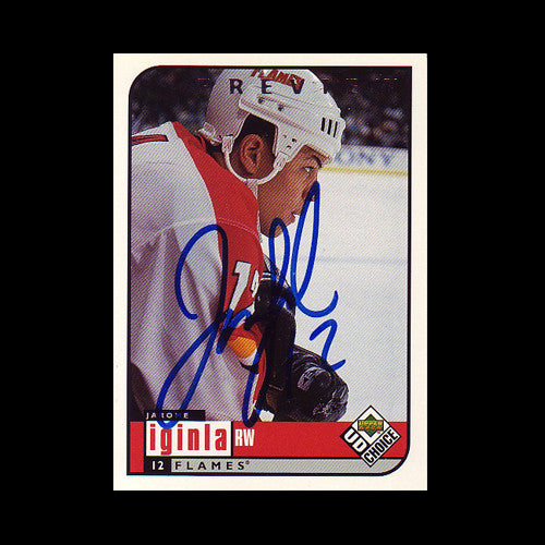 Jarome Iginla Calgary Flames Autographed Card