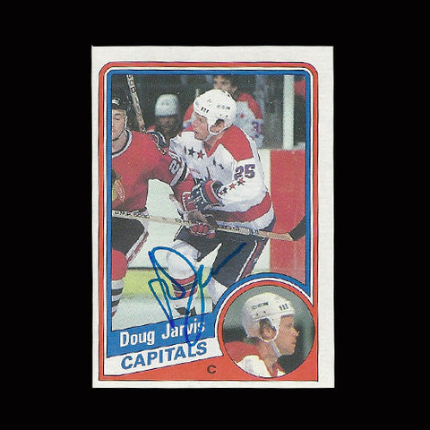 Doug Jarvis Washington Capitals Autographed Card