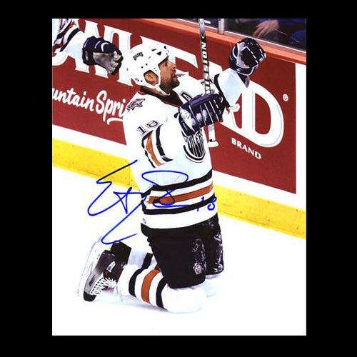 Ethan Moreau Edmonton Oilers Autographed Celebration 8x10 Photo