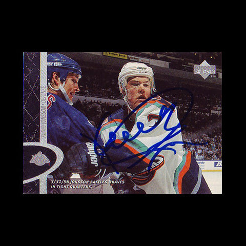Kenny Jonsson New York Islanders Autographed Card