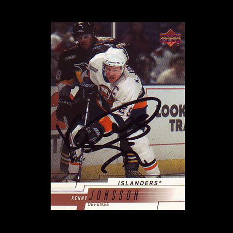 Kenny Jonsson New York Islanders Autographed Card
