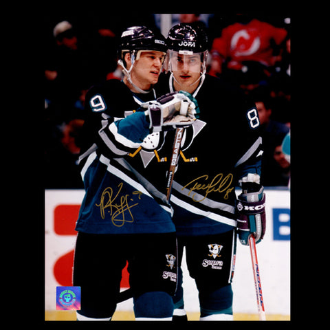 Paul Kariya & Teemu Selanne Anaheim Mighty Ducks Dual Autographed 8x10 Photo
