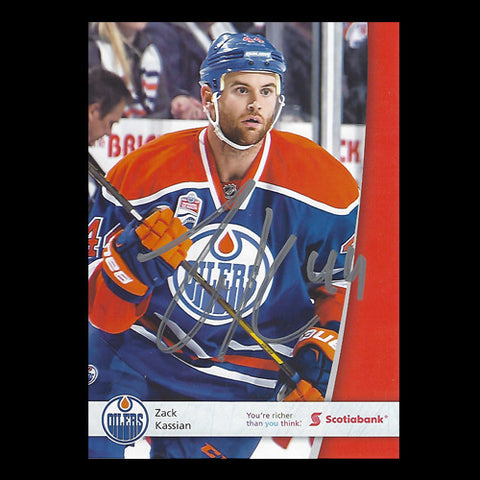 Zack Kassian Edmonton Oilers Autographed Team Card