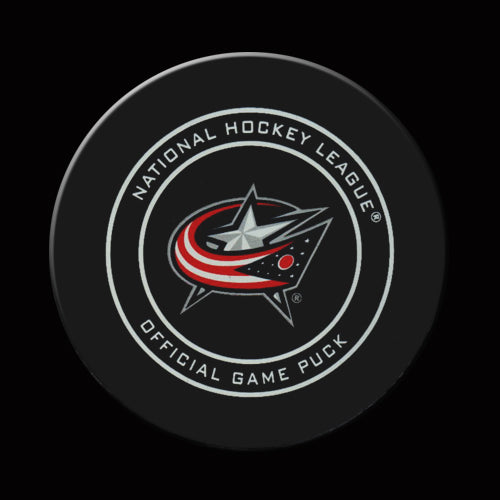 ZACK KASSIAN Game Winning Goal Puck From March 2, 2019 vs Blue Jackets