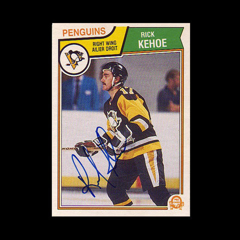 Rick Kehoe Pittsburgh Penguins Autographed Card