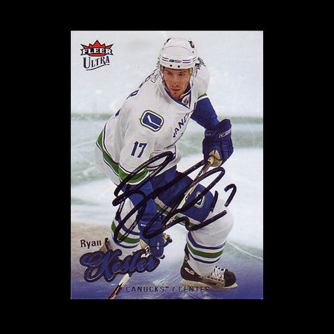 Ryan Kesler Vancouver Canucks Autographed Card