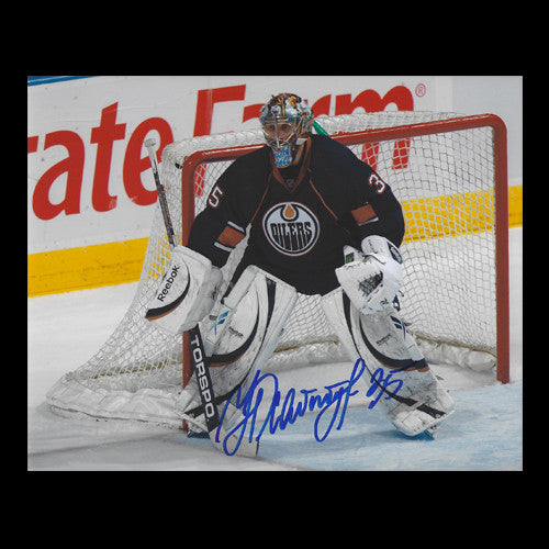Nikolai Khabibulin Edmonton Oilers Autographed Stand Up 8x10 Photo