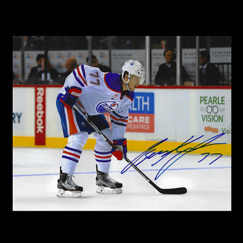 Oscar Klefbom Edmonton Oilers Autographed Face-off 8x10 Photo