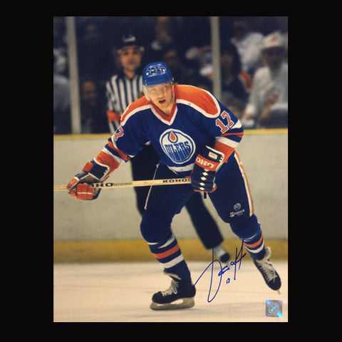 Jari Kurri Edmonton Oilers Autographed 11x14 Breakout Photo