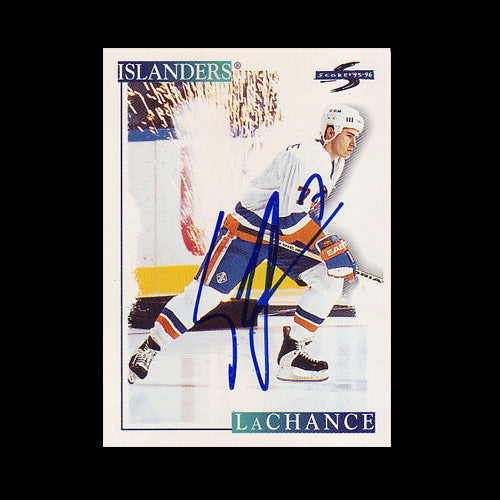 Scott Lachance New York Islanders Autographed Card