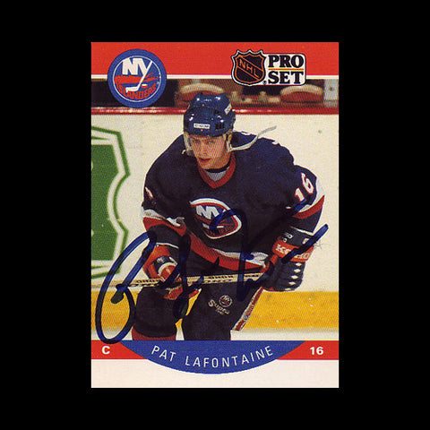 Pat Lafontaine New York Islanders Autographed Card