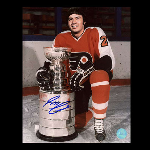 Reggie Leach Philadelphia Flyers Autographed Stanley Cup 8x10 Photo