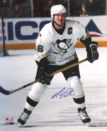 Mario Lemieux Pittsburgh Penguins Autographed 16x20 Intense Photo