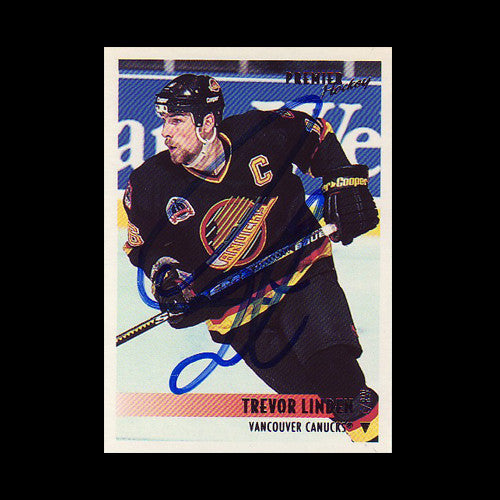 Trevor Linden Vancouver Canucks Autographed Card