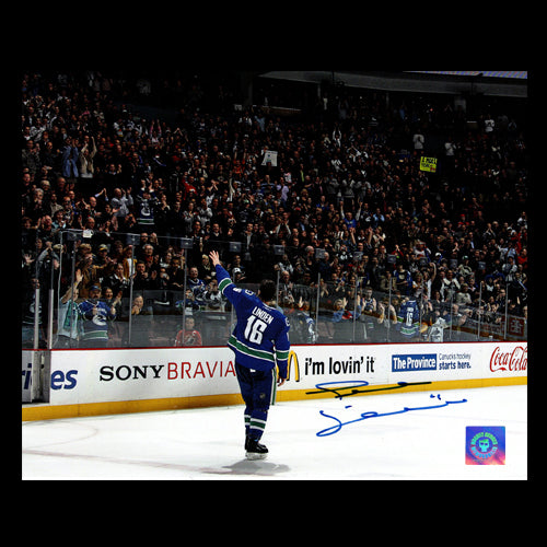 Trevor Linden Vancouver Canucks Autographed Farewell 8x10 Photo