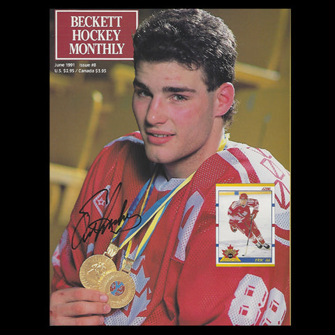 Eric Lindros Team Canada Autographed Beckett Monthly Price Guide