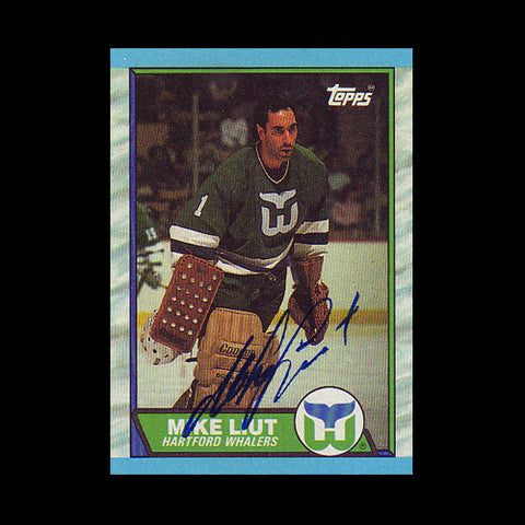 Mike Liut Hartford Whalers Autographed Card