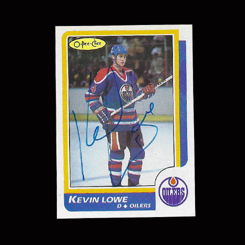 Kevin Lowe Edmonton Oilers Autographed Card