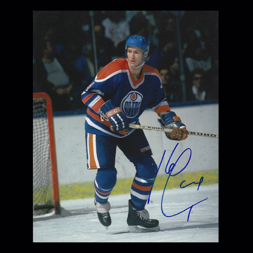 Kevin Lowe Edmonton Oilers Autographed Down the Ice 8x10 Photo