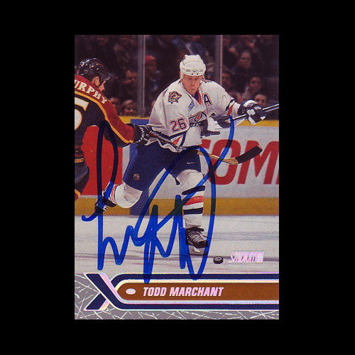 Todd Marchant Edmonton Oilers Autographed Card