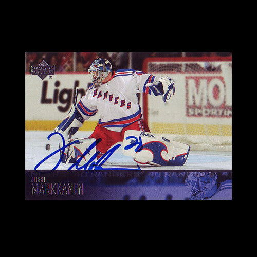 Jussi Markkanen New York Rangers Autographed Card