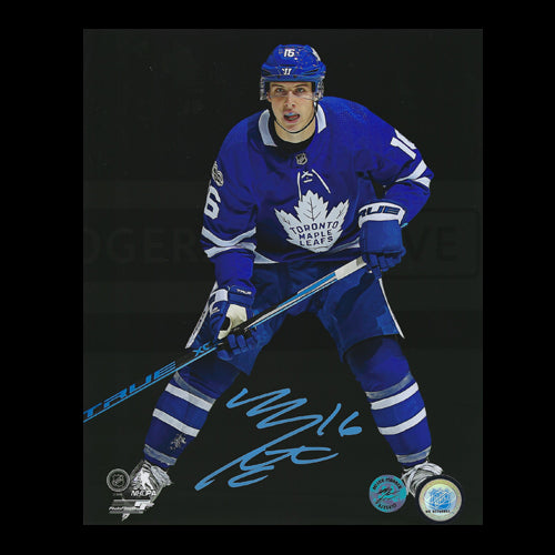 Mitch Marner Toronto Maple Leafs Autographed Blackout 8x10 Photo