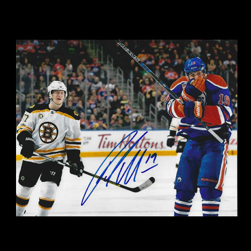 Patrick Maroon Edmonton Oilers Autographed Who Farted 8x10 Photo