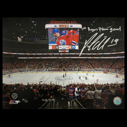 Patrick Maroon Edmonton Oilers Autographed 11x14 Photo with "1st Roger Place" Inscription /19